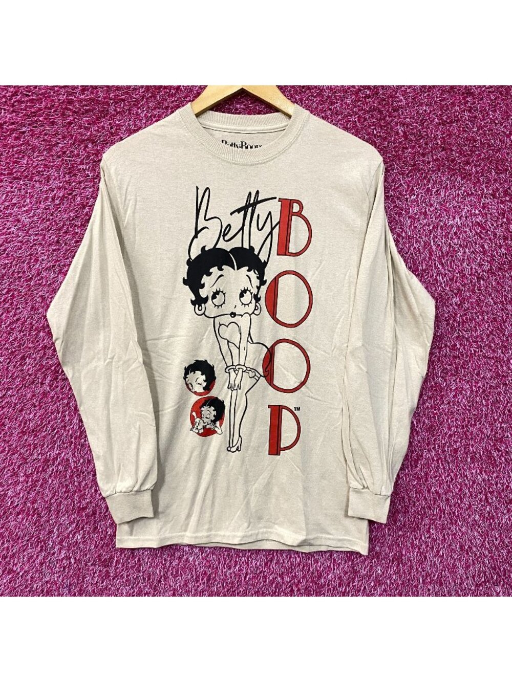 Betty Boop Retro Cartoon Long Sleeve T-Shirt Extra Small